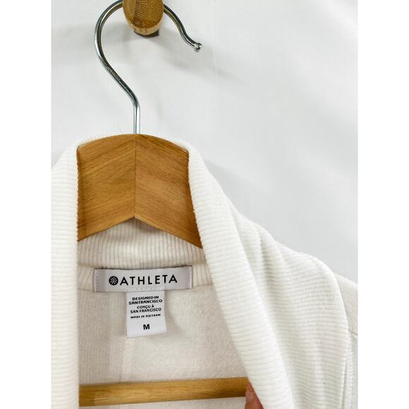 Athleta  M white cardigan Sweater - Picture 2 of 4